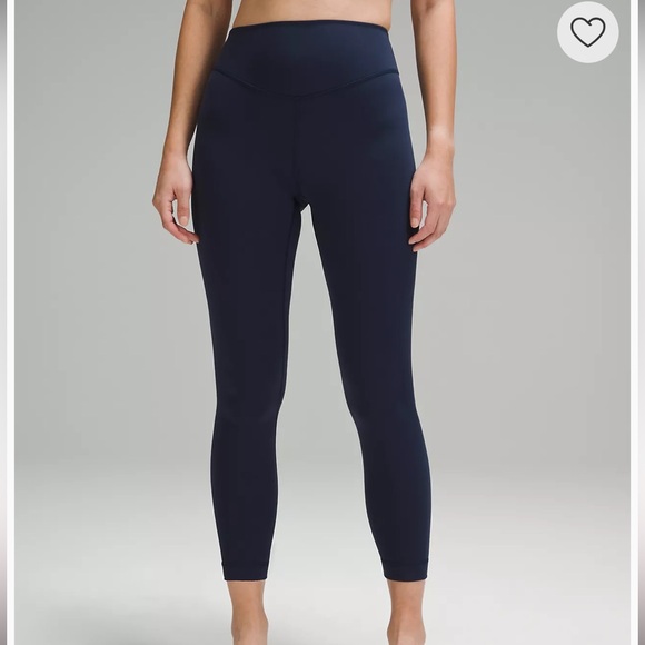 Lululemon Wunder Under SmoothCover High-Rise 25” Leggings - Size 10 - True Navy - Picture 2 of 10